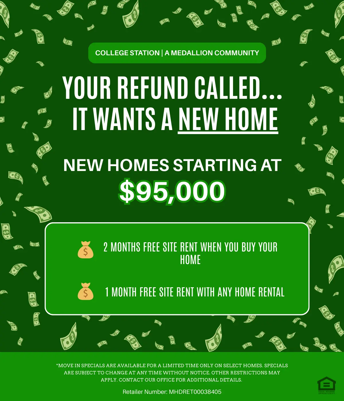 homes, manufactured homes near me, Medallion Communities, Tax Season PopUpCollege Station, Medallion, communities