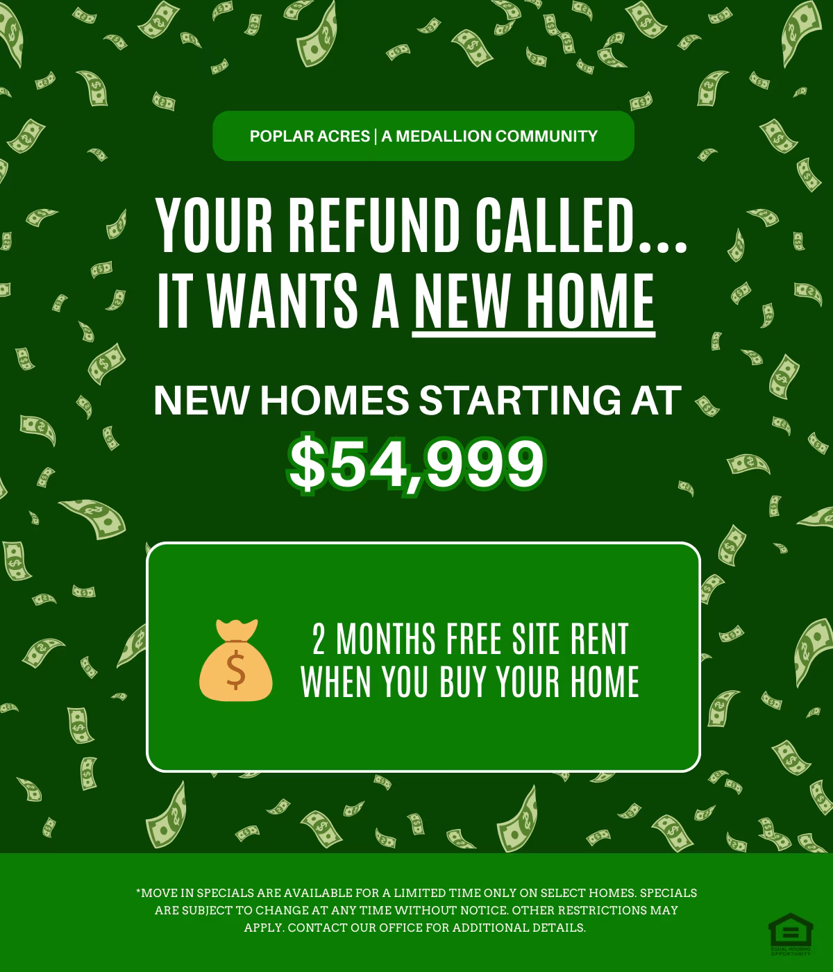 homes, sale, TaxSeasonPopUpPoplarAcres, Find your perfect home, manufactured communities near me, communities