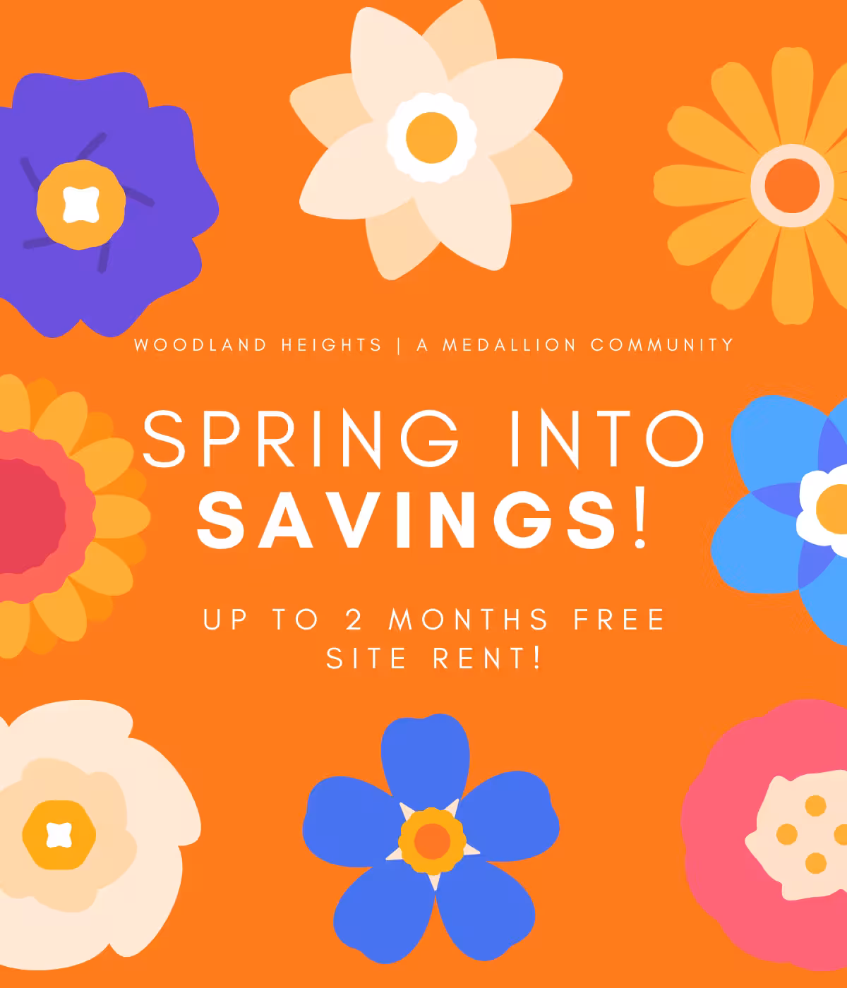 communities, Woodland Heights Spring Flyer, affordable, Medallion, Find your perfect home, Medallion Communities