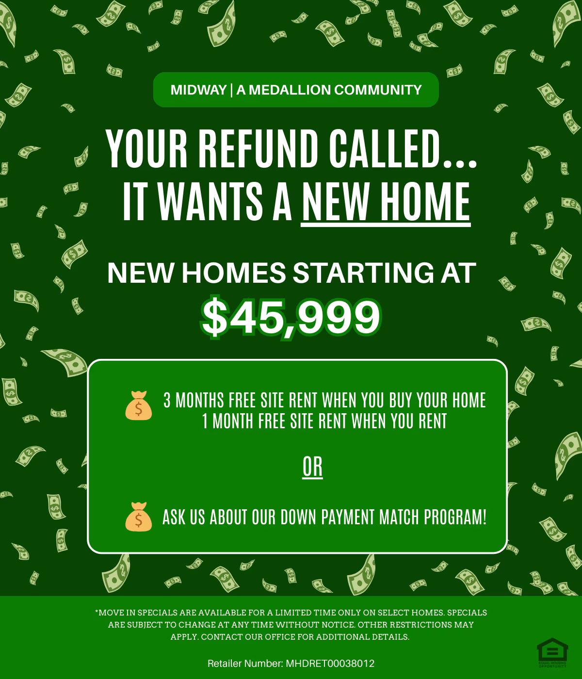 Medallion, sale, TaxSeasonMidway, manufactured homes near me, affordable, Find your perfect home