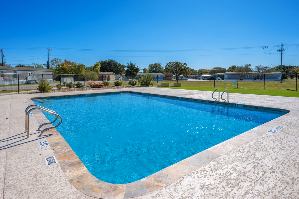 residential, Medallion Communities neighborhood, neighborhood playground and pool, Texas, streetscape