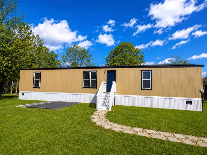 streetscape, Carolina, modern manufactured housing, land lease community homesite, exterior