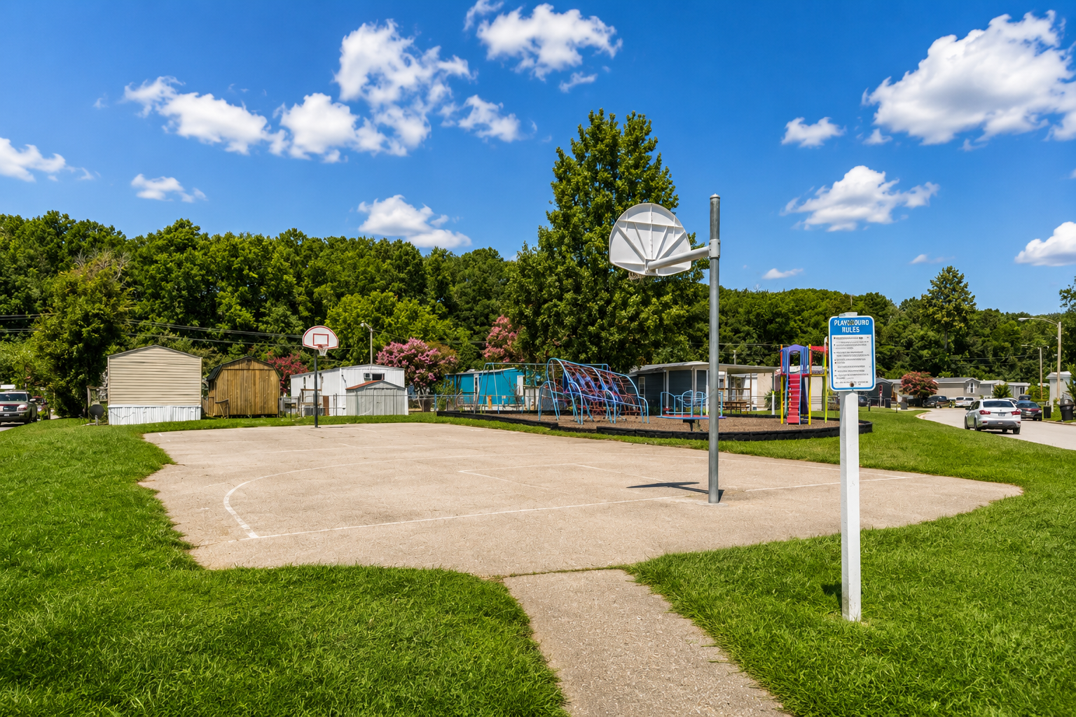 clubhouse, quiet community street view, amenities, neighborhood, affordable homes for rent