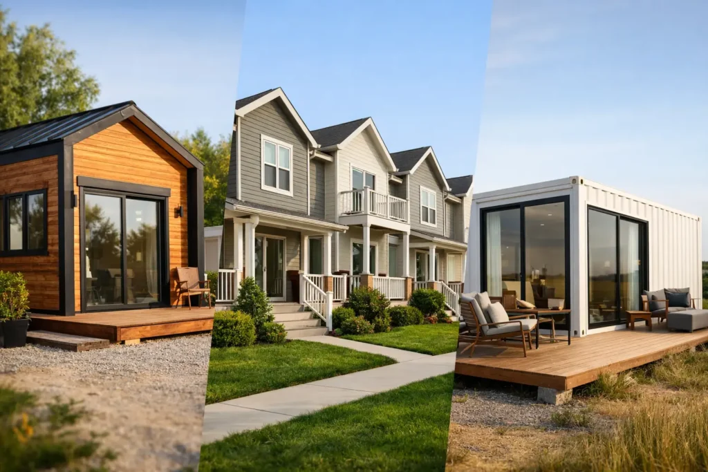 quiet community street view, Arizona, lifestyle, Texas, modern manufactured housing